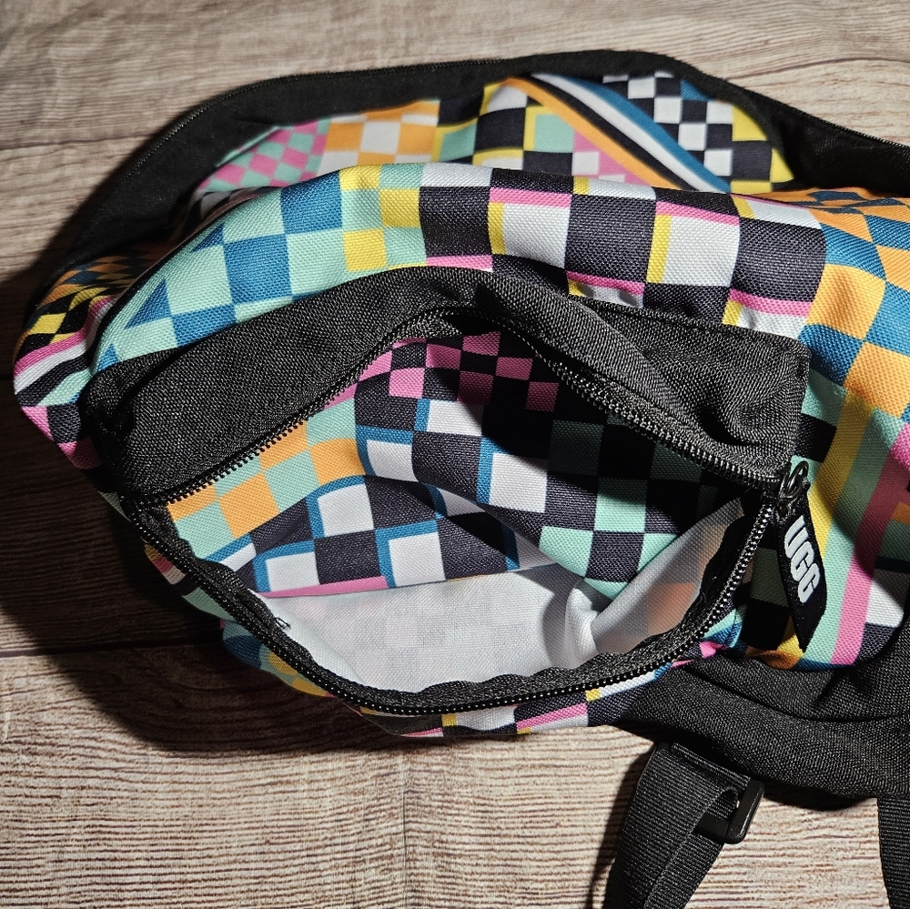 UGG multi colored checkered canvas mini backpack - image 10